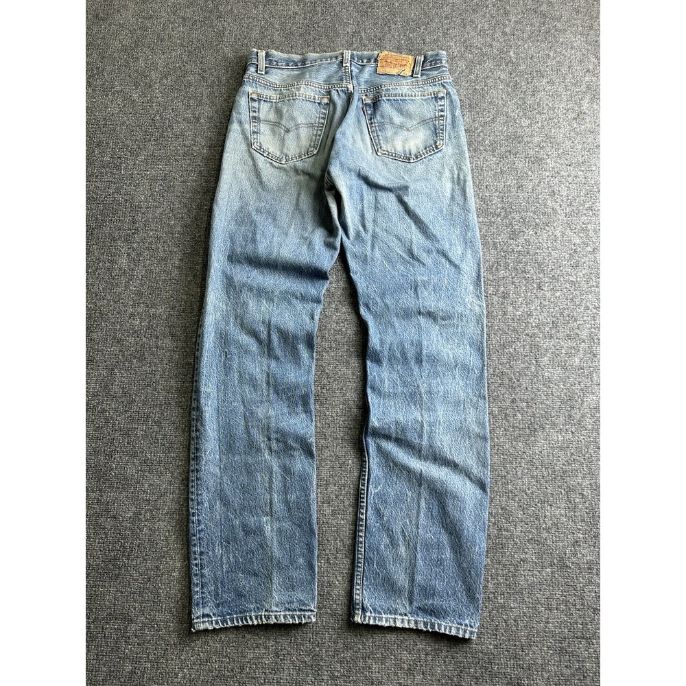 Mens Levi's 505 Jeans Light Wash Made in USA, Size W34 L34